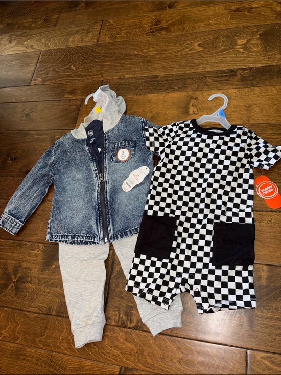 wonder nation Other - Wonder Nation 3 piece set with Jean jacket 3T & one piece 24 months NWT